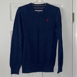 American Eagle Dark Blue V-Neck